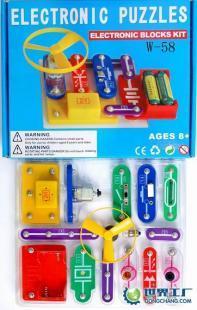 电学入门必备套件王老师58变电子积木_玩具_世界工厂网中国产品信息库