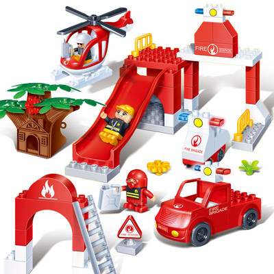邦宝积木9638城市系列消防滑梯车紧急出动 大颗粒益智拼装儿童玩具拼插积木 礼物 邦宝(banbao)拼插玩具【价格 图片 品牌 报价】-苏宁易购