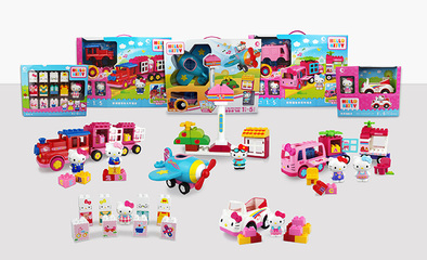 潮升动漫携旗下多款授权积木产品亮相广州玩具展