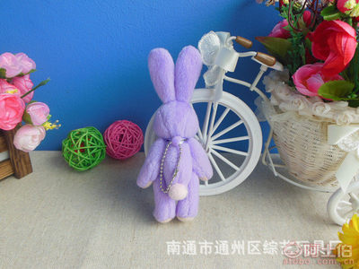 【/外贸出口毛绒玩具关节兔包包挂件饰品婚庆公司小礼品厂家批发】南通市通州区综艺玩具厂 - 产品库